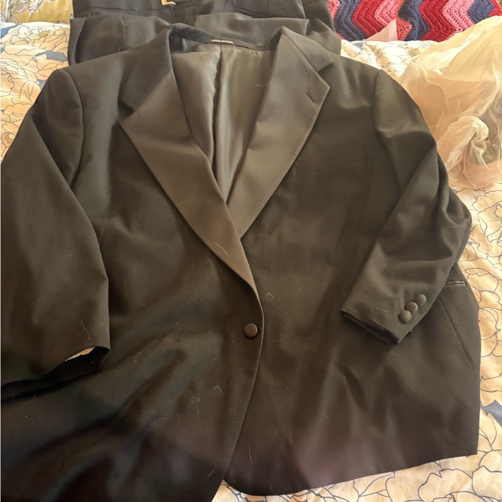 Men's Black Tuxedo Plus Size